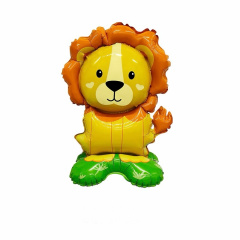 Шар 3D (23"/60 см) Фигура на подставке, Львенок, 1 шт. в уп.