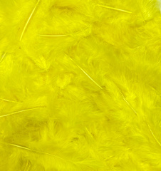 Перья, Желтый, 10-12 см, 30 шт.