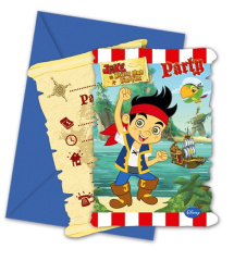 (Распродажа) Приглашения "Капитан Джейк" 10,5*15 см